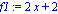 f1 := 2*x+2